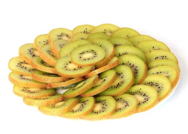Fructe Proaspete Coapte Kiwi Tăiate Felii Parte Unui Tratament — Fotografie, imagine de stoc