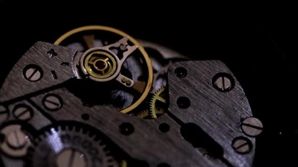 Mouvement Uniforme Horloge Pendule Comme Symbole Écoulement Temps — Video