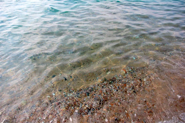 Schöner Sandstrand Mit Klarem Meerwasser — Stockfoto