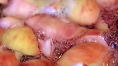 Kurutulmuş meyve kompostosu hazırlanmasında kaynar su