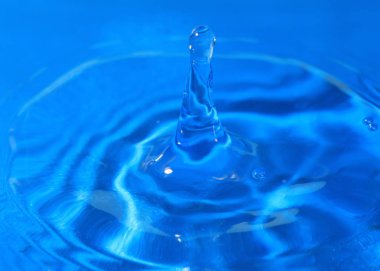 bir damla su isabet sonra sıvı desenli yüzeyi inanılmaz