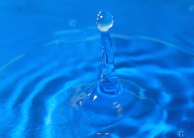 bir damla su isabet sonra sıvı desenli yüzeyi inanılmaz