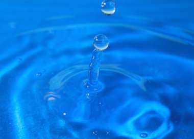 bir damla su isabet sonra sıvı desenli yüzeyi inanılmaz