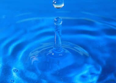 bir damla su isabet sonra sıvı desenli yüzeyi inanılmaz