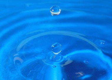 bir damla su isabet sonra sıvı desenli yüzeyi inanılmaz