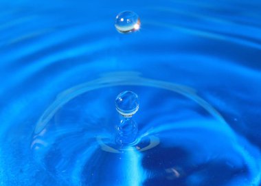 bir damla su isabet sonra sıvı desenli yüzeyi inanılmaz