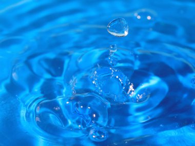 bir damla su isabet sonra sıvı desenli yüzeyi inanılmaz