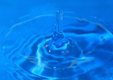 bir damla su isabet sonra sıvı desenli yüzeyi inanılmaz