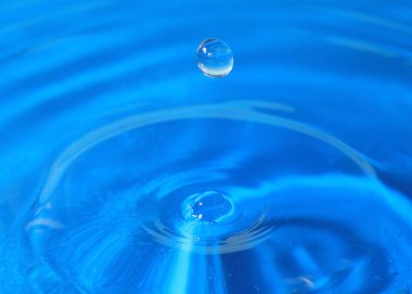 bir damla su isabet sonra sıvı desenli yüzeyi inanılmaz