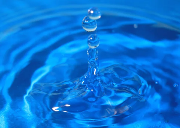 Amazing Patterned Surface Liquid Hitting Drop Water — Stock Photo, Image
