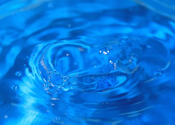 Amazing Patterned Surface Liquid Hitting Drop Water — Stock Photo, Image