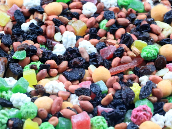 Fruit Mix Van Gedroogde Bessen Noten Voor Een Snack — Stockfoto