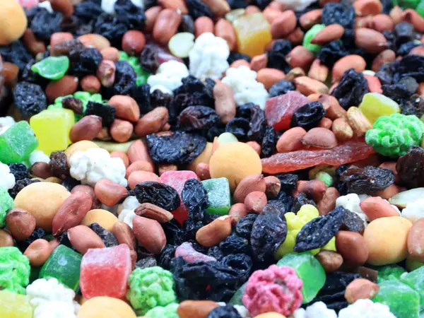 Mezcla Frutas Frutos Secos Frutos Secos Para Aperitivo — Foto de Stock