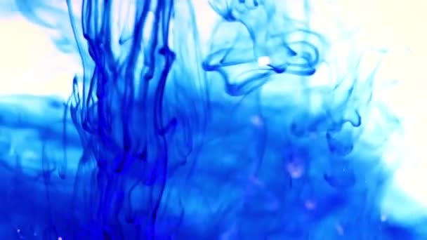 水混合時に派手なペイント パターン — ストック動画