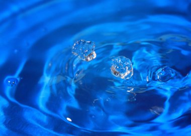 bir damla düşen zaman su sıvı isabet bir desen oluşturur