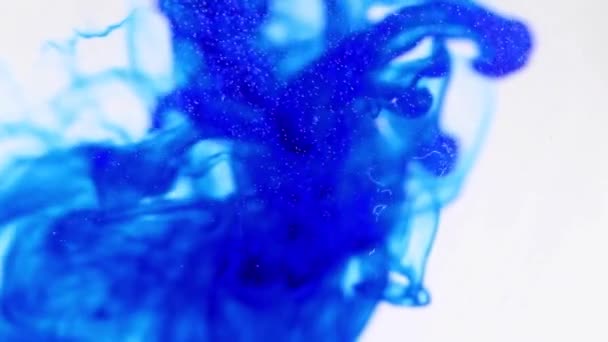 Fancy Patterns Liquid Mixing Ink Droplets — Stock Video