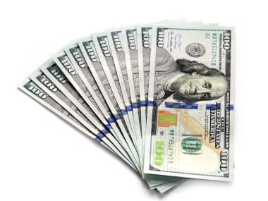yüz dolar faturaları yığını ödeme aracı olarak