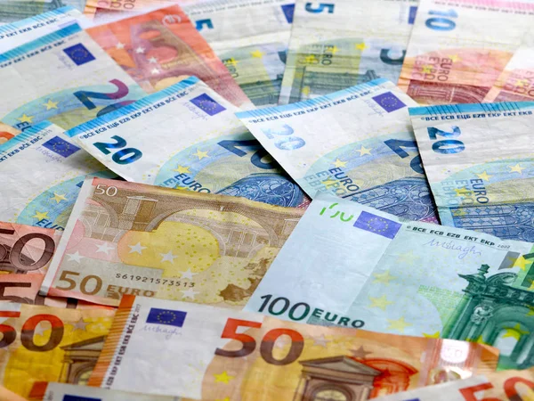 Banda Evropské Měny Euro Jako Prvek Finančního Trhu — Stock fotografie