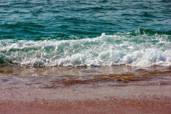 Sandstrand Der Mittelmeerküste Einem Sommernachmittag — Stockfoto