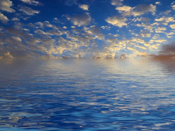 저수지의 하늘의 — 스톡 사진