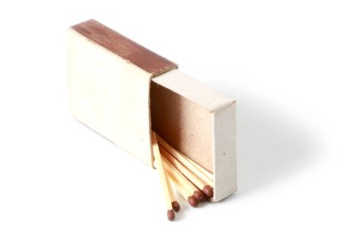 ev ihtiyaçları için eşleşmeler içeren kağıt kutusu