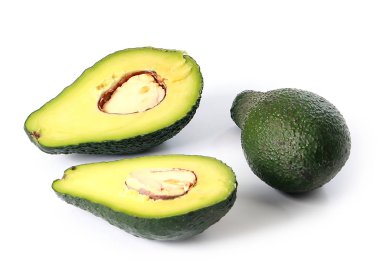 yarıya tohum ve tüm tropikal avokado meyve