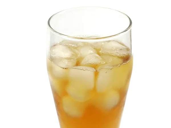 Glass Ice Cubes Chilled Drink — Stock Photo, Image