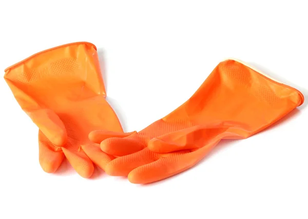 Een Paar Rubberen Handschoenen Voor Chemische Experimenten — Stockfoto