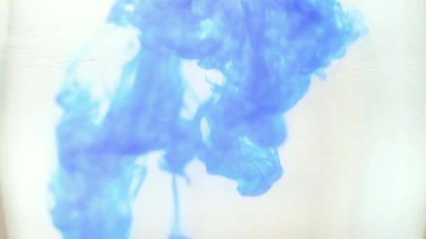 Mixing Clean Liquid Multi Colored Water Based Paint — Stock Video