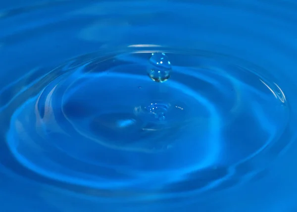 a drop of pure water and splash on the surface of the liquid