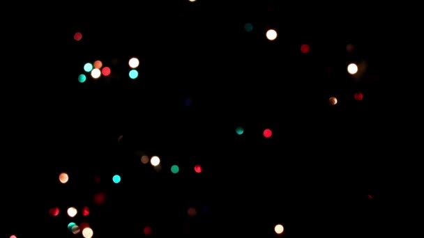 Feestelijke Verlichting Takken Van Kerst Dennen — Stockvideo