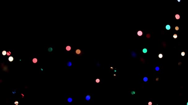 Festliche Illumination Den Zweigen Der Weihnachtskiefer — Stockvideo