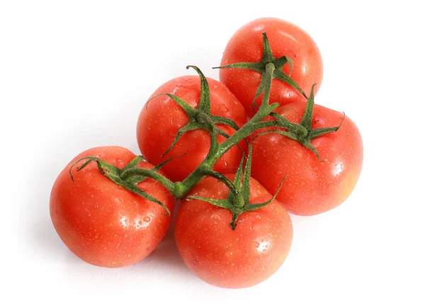 Ripe Tomatoes Green Branch Food Element — Stock Photo, Image