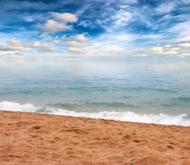 Akdeniz 'in güzel kumlu plajı