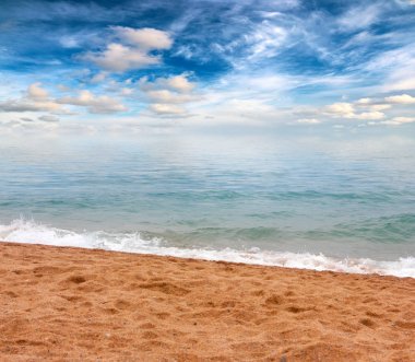 Akdeniz 'in güzel kumlu plajı