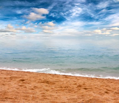 Akdeniz 'in güzel kumlu plajı