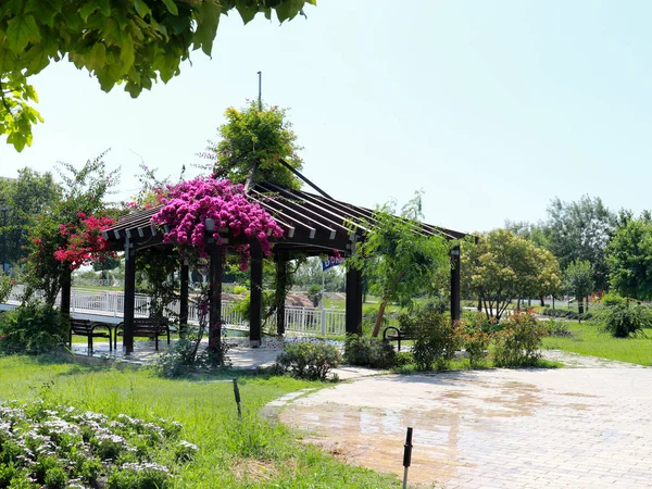 Lugar Para Descansar Lower Duden Park Antalya Turquía — Foto de Stock