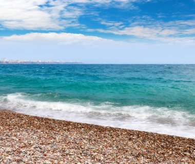 Antalya sahilinde deniz Sahili