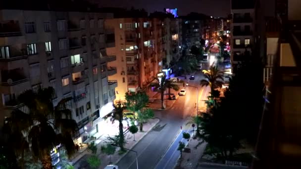 Häuser Und Transport Der Stadt Straße Antalya Truthahn — Stockvideo