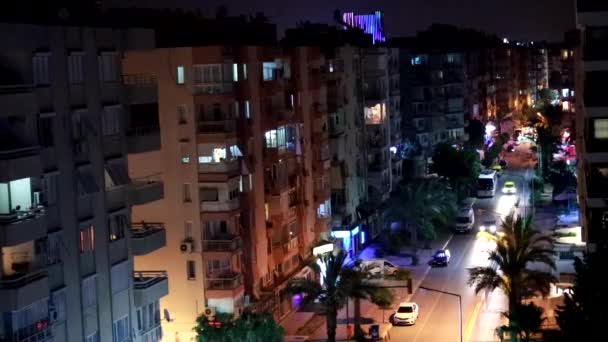 Evler Ulaşım Şehir Caddesi Antalya Türkiye — Stok video