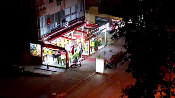 Házak Közlekedés Város Utcában Antalya Törökország — Stock videók