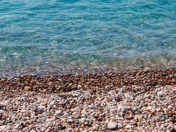 Чиста Вода Піщаний Пляж Середземного Моря — стокове фото