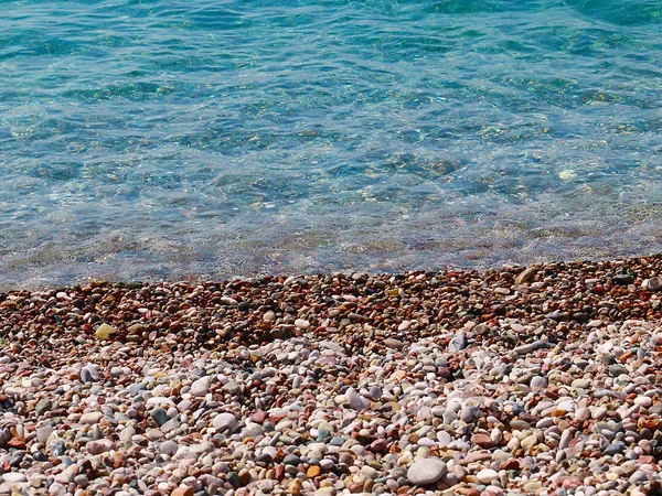 Clear Water Sandy Beach Mediterranean Sea — Stock Photo, Image