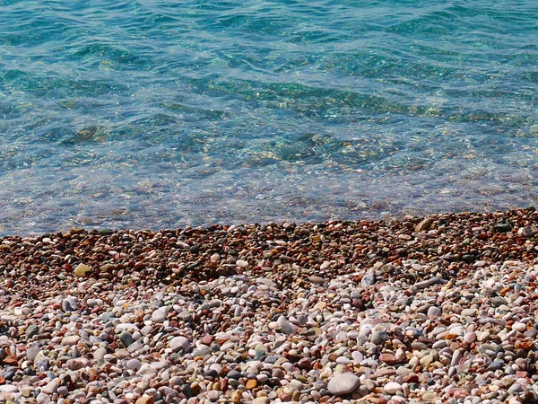 Чиста Вода Піщаний Пляж Середземного Моря — стокове фото