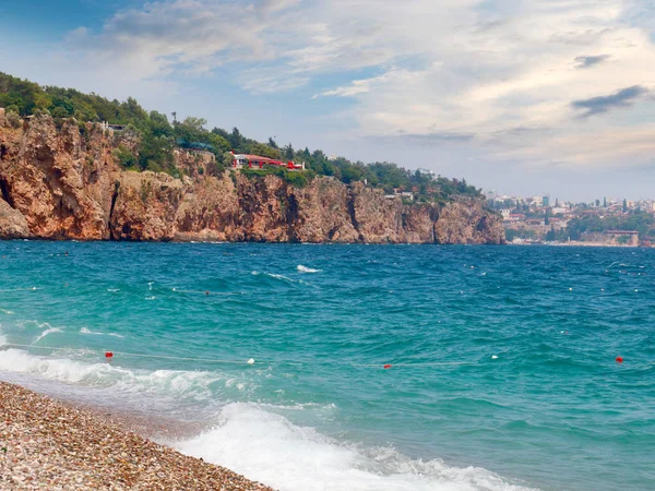 steep slopes of the coastal line of the city of Antalya Turkey