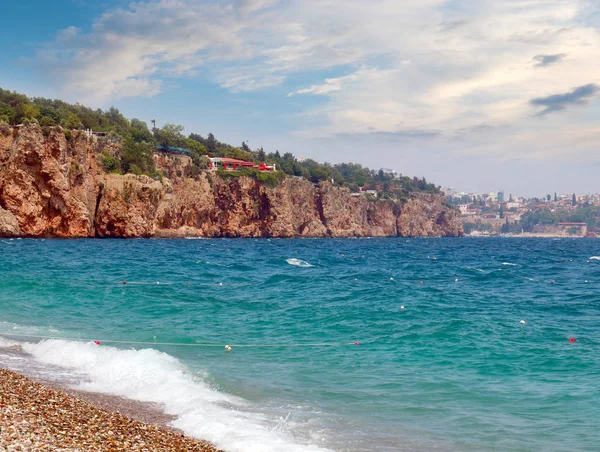 steep slopes of the coastal line of the city of Antalya Turkey