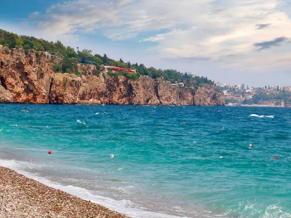 steep slopes of the coastal line of the city of Antalya Turkey