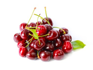 yemek için pişmiş güzel olgun kiraz çilek