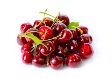 yemek için pişmiş güzel olgun kiraz çilek