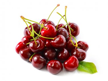 yemek için pişmiş güzel olgun kiraz çilek